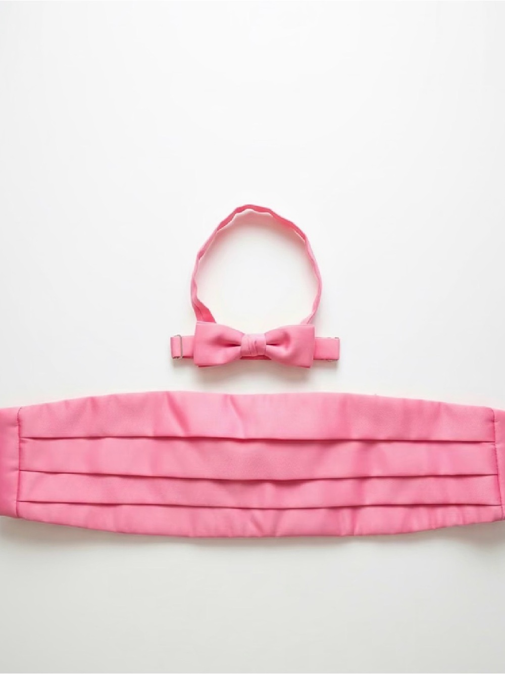 Pink Bow Tie and Cummerbund Set for adults vintage